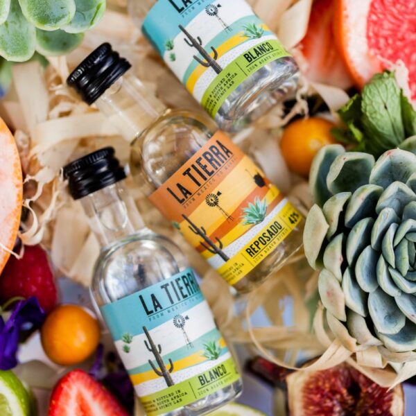 Blanco mini tequila South Africa photo highlighting 100% Karoo agave.