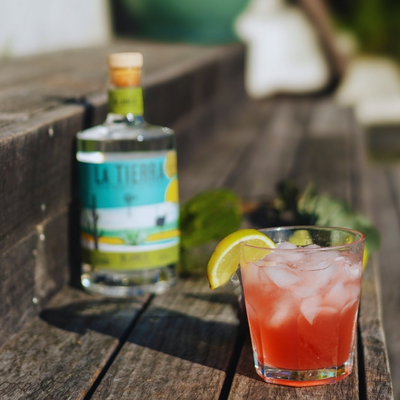 Durban Poison cocktail made with La Tierra Agave Blanco, a 100% Karoo agave spirit and South African tequila.