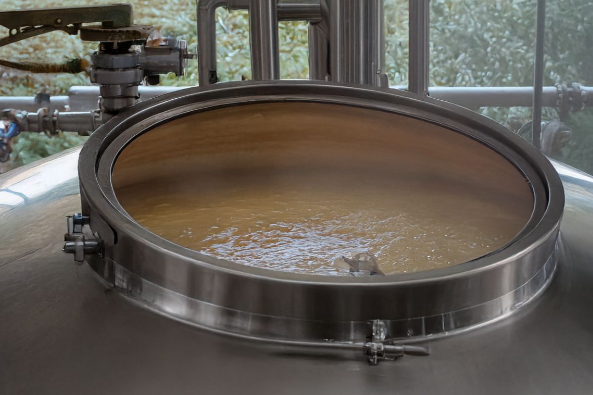 “Fermentation of Karoo agave juice in open tanks, an essential step in agave spirit production and a South African tequila alternative