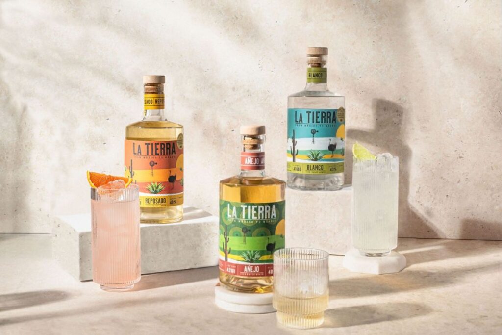 La Tierra Agave bottles in the Karoo